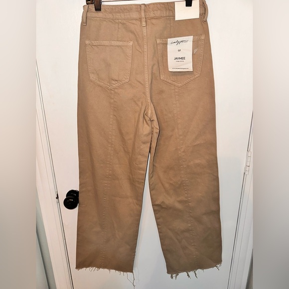 Jaymee Khaki Vintage Wide Leg size 7 by CarlyJean Los Angeles #1716 - Picture 3 of 7